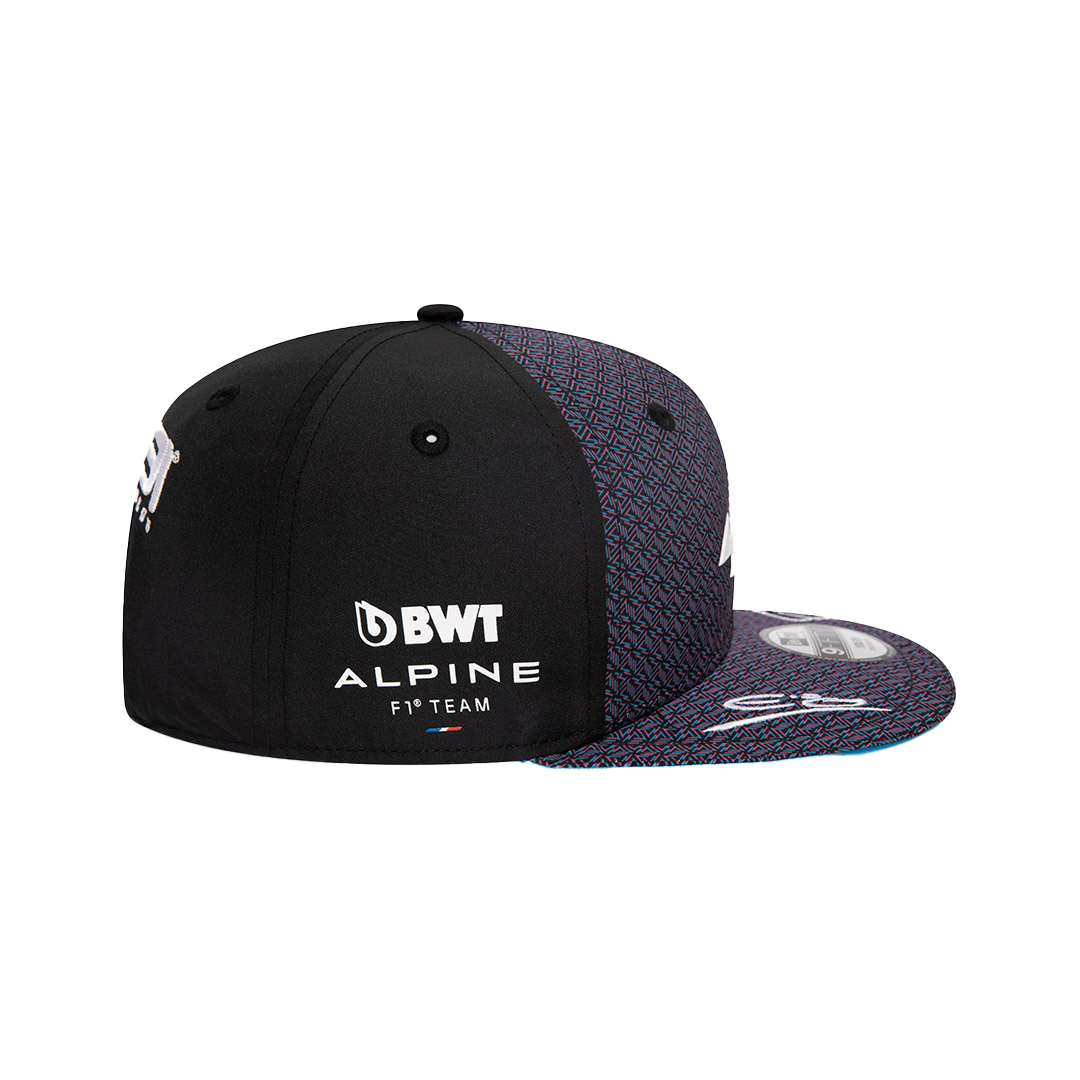 ALPINE KIDS ESTEBAN OCON BLACK 9FIFTY SNAPBACK CAP