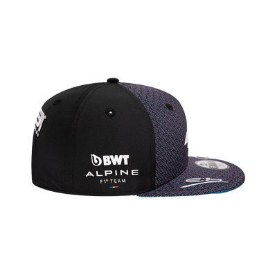 ALPINE KIDS ESTEBAN OCON BLACK 9FIFTY SNAPBACK CAP