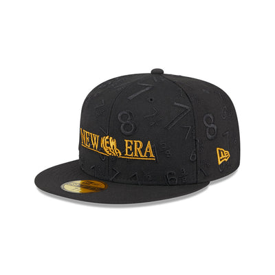 NEW ERA 59FIFTY DAY BLACK ALL OVER PATTERN 59FIFTY CAP