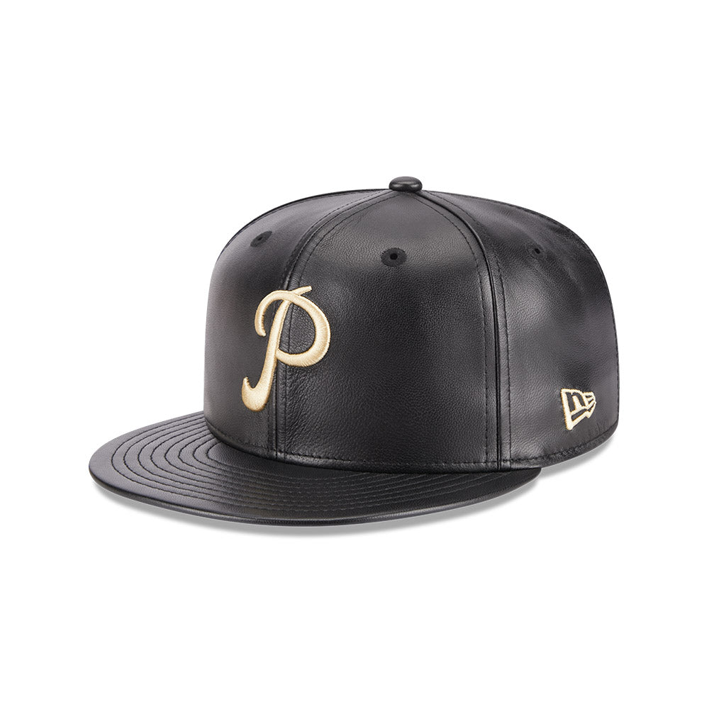 59FIFTY DAY PHILADELPHIA PHILLIES BLACK LEATHER 59FIFTY CAP
