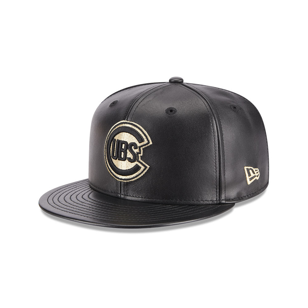 59FIFTY DAY CHICAGO CUBS BLACK LEATHER 59FIFTY CAP