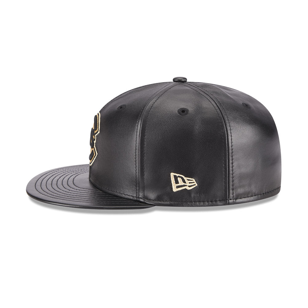 59FIFTY DAY CHICAGO CUBS BLACK LEATHER 59FIFTY CAP