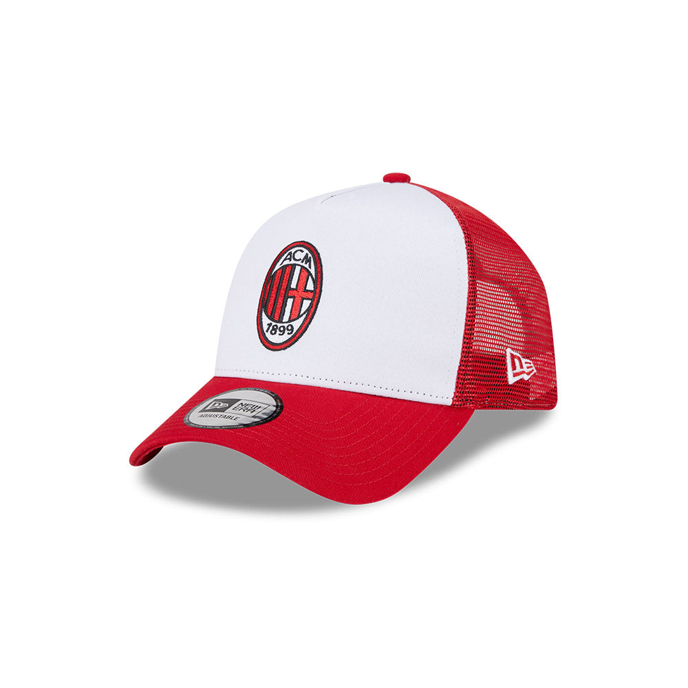 AC MILAN RED MESH AND VISOR WHITE 9FORTY AF TRUCKER CAP