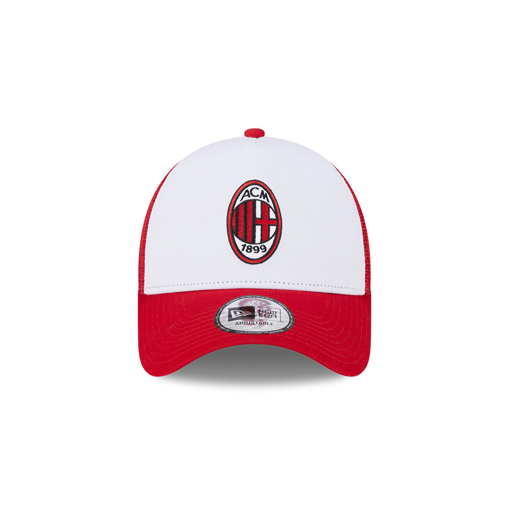 AC MILAN RED MESH AND VISOR WHITE 9FORTY AF TRUCKER CAP