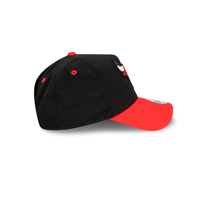 CHICAGO BULLS 2 TONE TEAM RED VISOR BLACK 9FORTY AF CAP