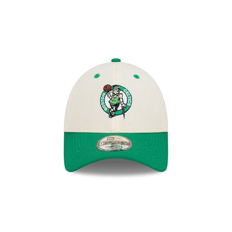 BOSTON CELTICS GREEN VISOR CHROME WHITE 9FORTY CAP