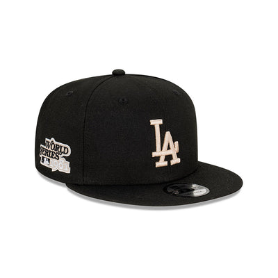 LOS ANGELES DODGERS COOPERSTOWN STONE WORLD SERIES BLACK 9FIFTY CAP