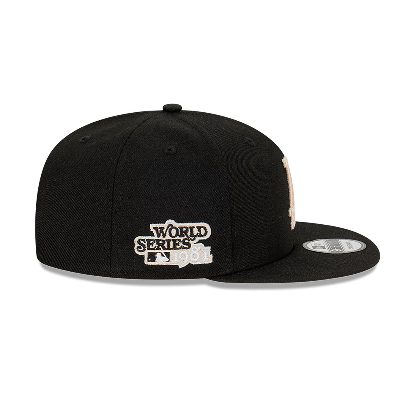 LOS ANGELES DODGERS COOPERSTOWN STONE WORLD SERIES BLACK 9FIFTY CAP