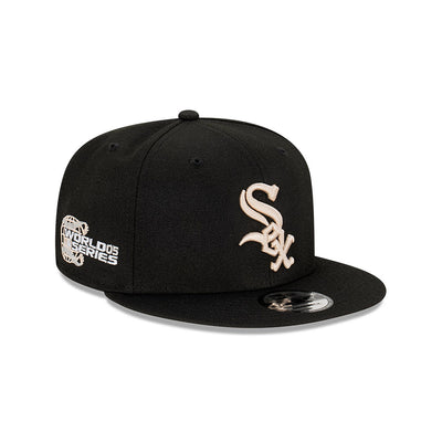 CHICAGO WHITE SOX COOPERSTOWN STONE WORLD SERIES BLACK 9FIFTY CAP