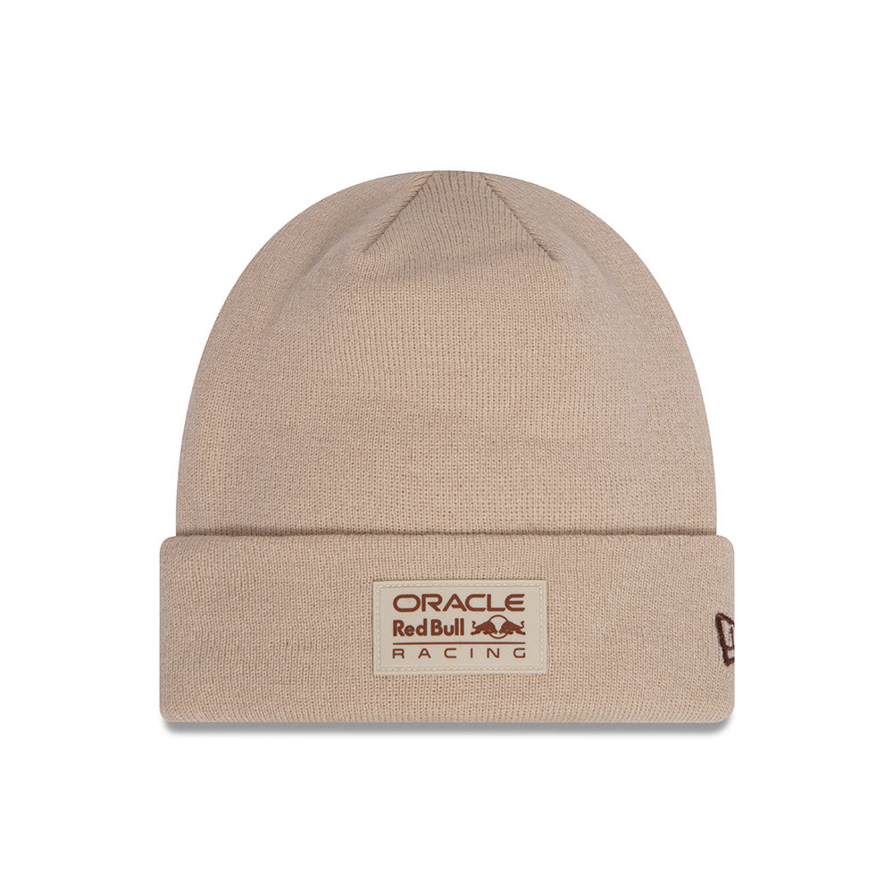 ORACLE RED BULL RACING SEASONAL LIGHT BEIGE CUFF KNIT BEANIE