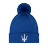 NEW ERA X MASERATI DARK BLUE POM CUFF BEANIE