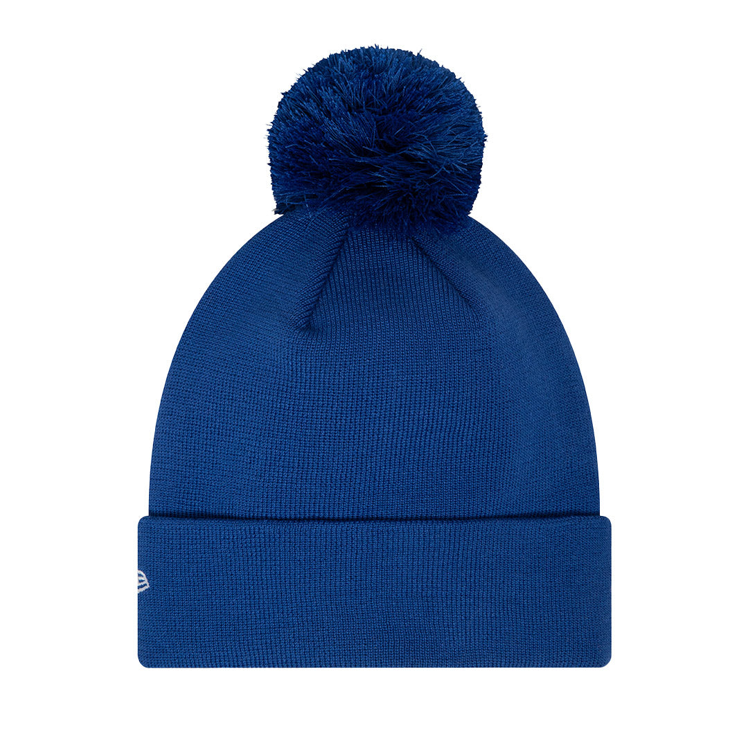 NEW ERA X MASERATI DARK BLUE POM CUFF BEANIE