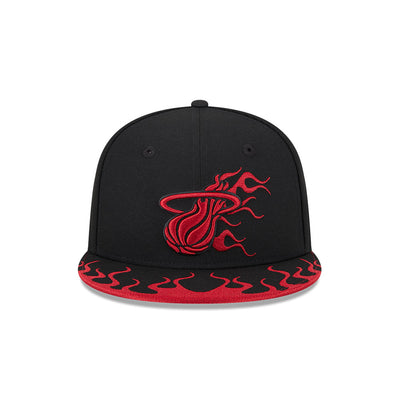 NBA 2023-2024 RALLY DRIVE MIAMI HEAT BLACK 9FIFTY CAP