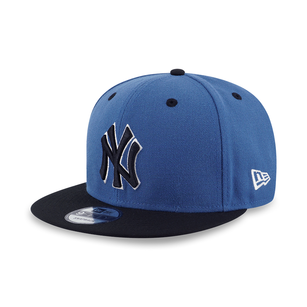 NEW YORK YANKEES BLUE SLATE BLACK VISOR INDIGO BLUE 9FIFTY CAP