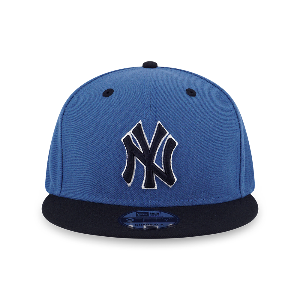 NEW YORK YANKEES BLUE SLATE BLACK VISOR INDIGO BLUE 9FIFTY CAP