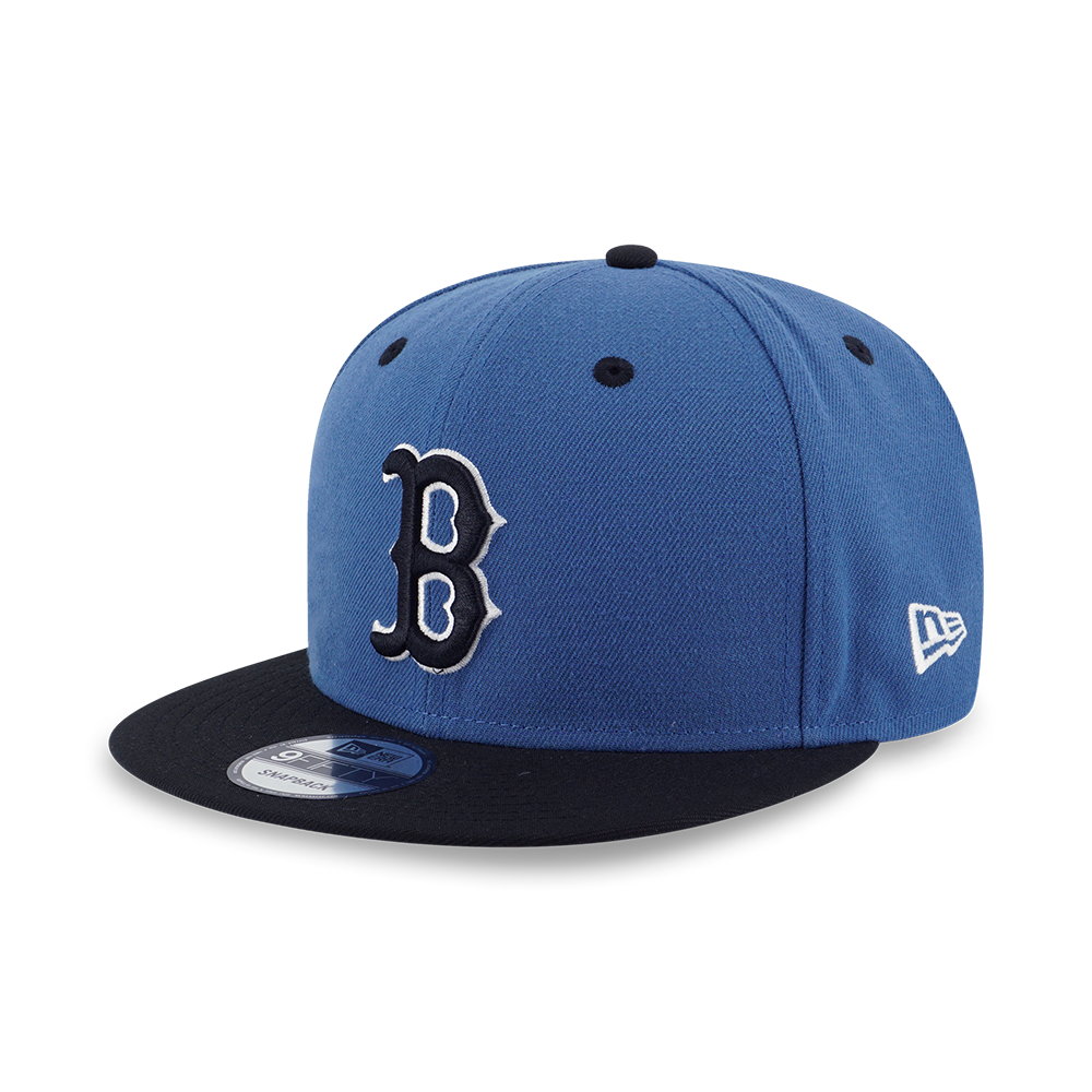 BOSTON RED SOX BLUE SLATE BLACK VISOR INDIGO BLUE 9FIFTY CAP