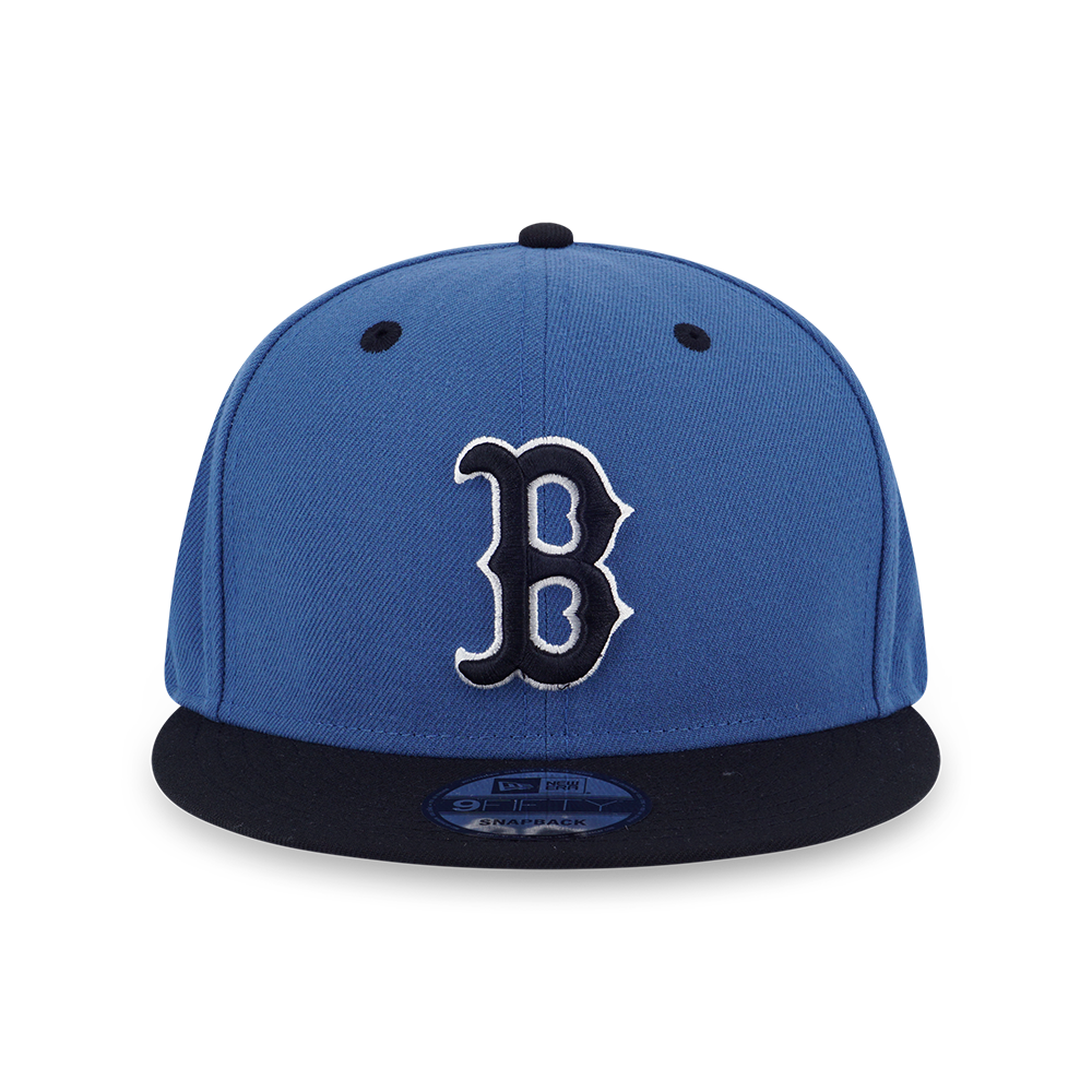 BOSTON RED SOX BLUE SLATE BLACK VISOR INDIGO BLUE 9FIFTY CAP