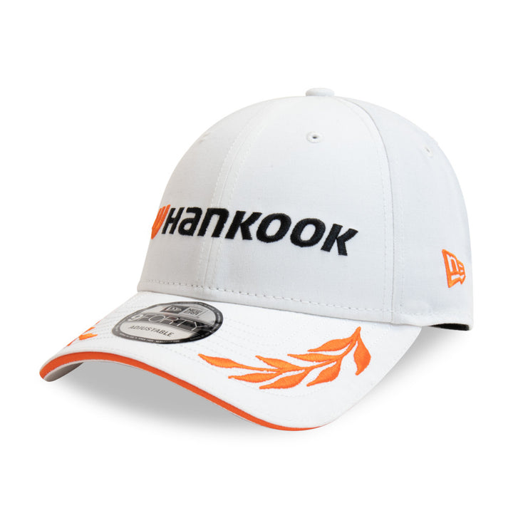 Hong Kong Blue/Yellow Hook & Loop Adjustable Hat Cap with 3D
