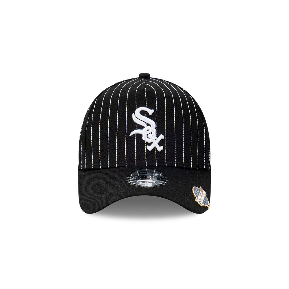 CHICAGO WHITE SOX PINSTRIPE BLACK 9FORTY AF CAP