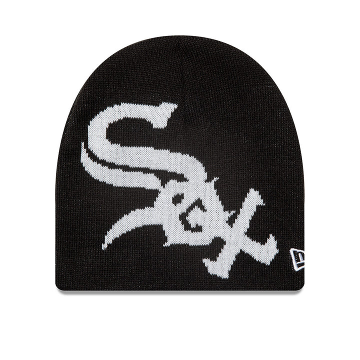 CHICAGO WHITE SOX BASIC LOGO BLACK SKULL KNIT BEANIE – New Era