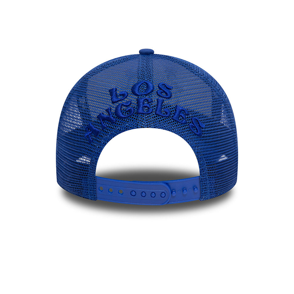 NEW ERA GRAPHIC 2-TONE BLUE REAR WHITE 9FORTY EF TRUCKER CAP