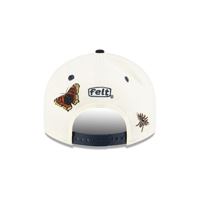 FELT X MLB 2024 ATLANTA BRAVES WHITE LOW PROFILE 9FIFTY CAP