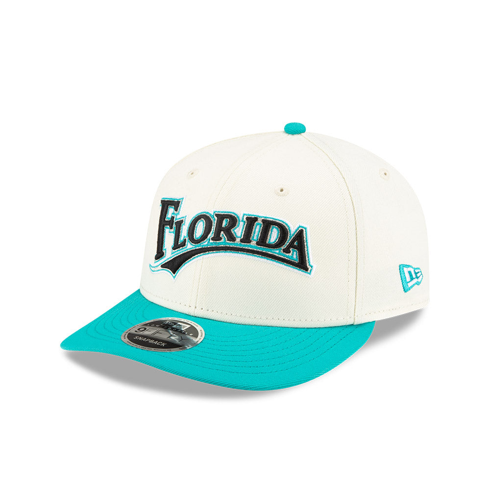FELT X MLB 2024 FLORIDA MARLINS WHITE LOW PROFILE 9FIFTY CAP