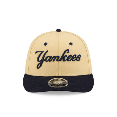 FELT X MLB 2024 NEW YORK YANKEES LOGO LIGHT BEIGE LOW PROFILE 9FIFTY CAP