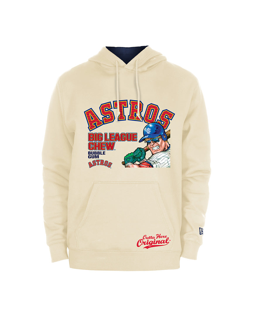 NEW ERA x BIG LEAGUE CHEW HOUSTON ASTROS LIGHT CREAM HOODIE