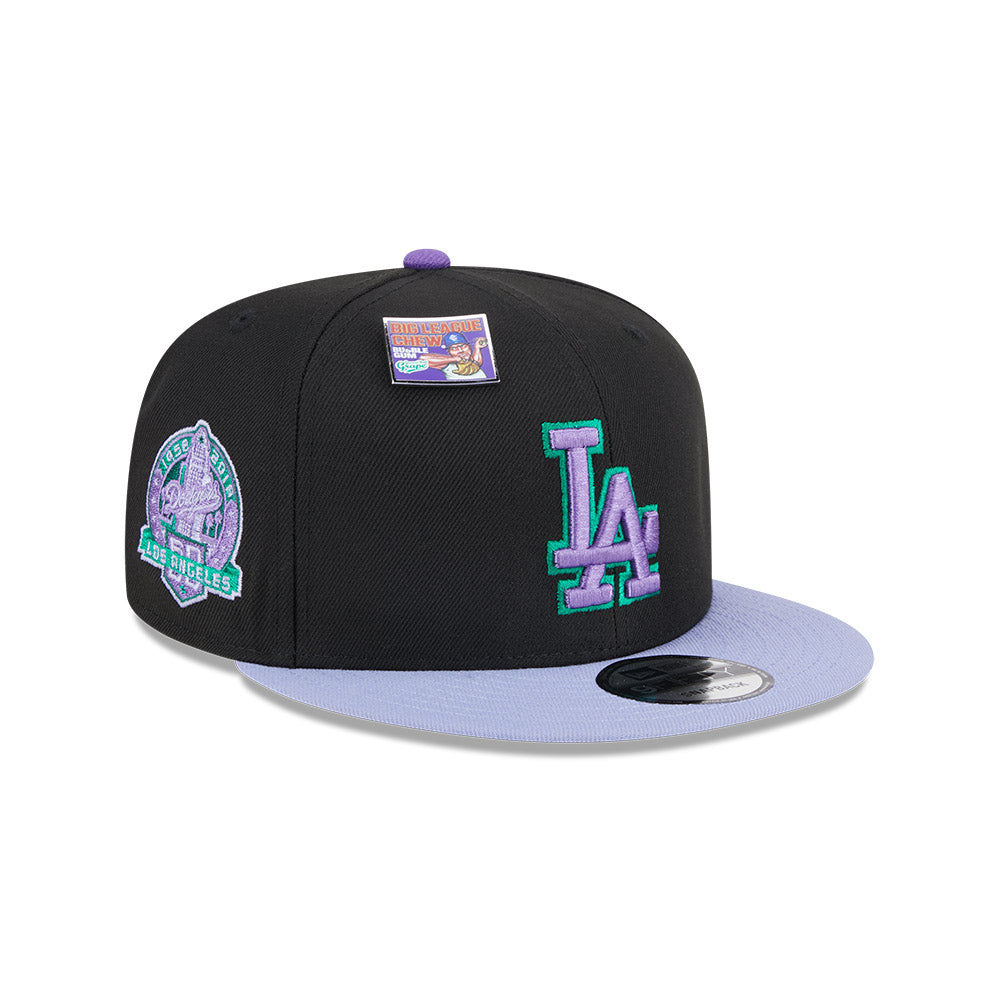 NEW ERA x BIG LEAGUE CHEW LOS ANGELES DODGERS BLACK 9FIFTY CAP