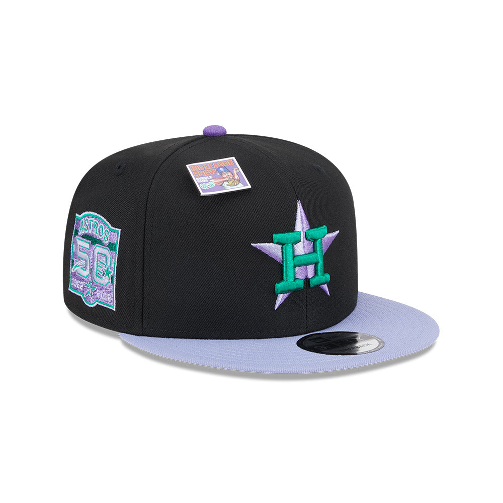 NEW ERA x BIG LEAGUE CHEW HOUSTON ASTROS BLACK 9FIFTY CAP