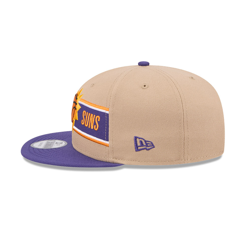NBA PHOENIX SUNS DRAFT DARK PURPLE VISOR MED BEIGE 9FIFTY CAP – New Era ...
