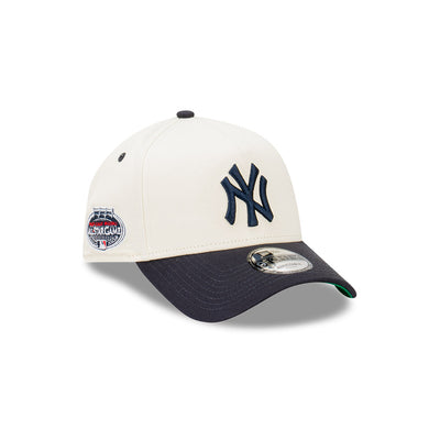 NEW YORK YANKEES ASG VINTAGE WHITE CHROME 2TONE NAVY VISOR 9FORTY AF CAP