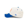 NEW YORK METS ASG VINTAGE WHITE CHROME 2TONE BLUE VISOR 9FORTY AF CAP