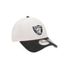 LAS VEGAS RAIDERS 2-TONE STONE REPREVE BLACK VISOR STONE 9FORTY CAP