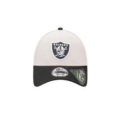 LAS VEGAS RAIDERS 2-TONE STONE REPREVE BLACK VISOR STONE 9FORTY CAP