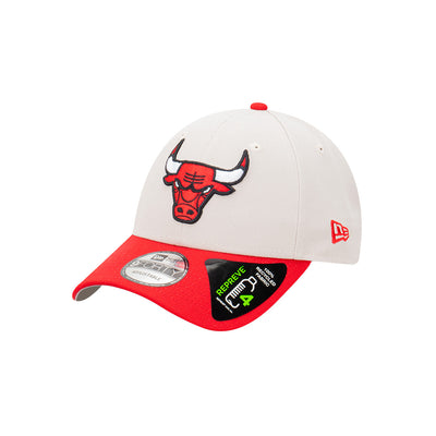 CHICAGO BULLS 2-TONE STONE REPREVE SCARLET VISOR STONE 9FORTY CAP