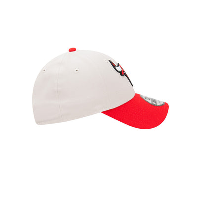 CHICAGO BULLS 2-TONE STONE REPREVE SCARLET VISOR STONE 9FORTY CAP