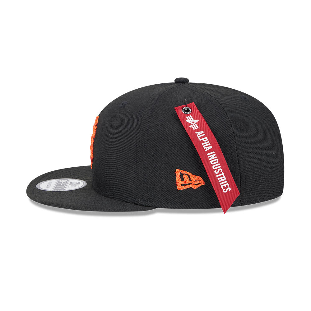 ALPHA INDUSTRIES X SAN FRANCISCO GIANTS BLACK 9FIFTY CAP