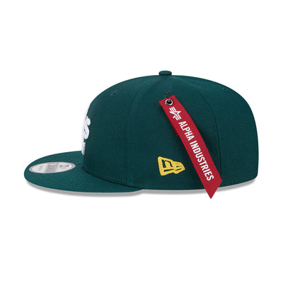 ALPHA INDUSTRIES X OAKLAND ATHLETICS DARK GREEN 9FIFTY CAP