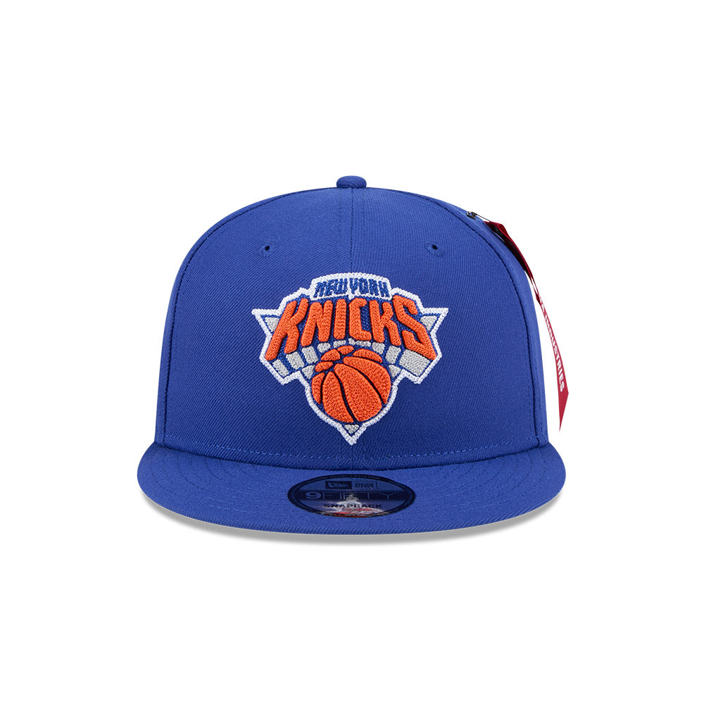 ALPHA INDUSTRIES X NEW YORK KNICKS MED BLUE 9FIFTY CAP