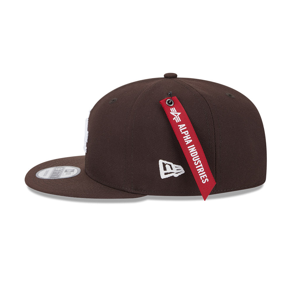 ALPHA INDUSTRIES X LOS ANGELES DODGERS DARK BRWON 9FIFTY CAP