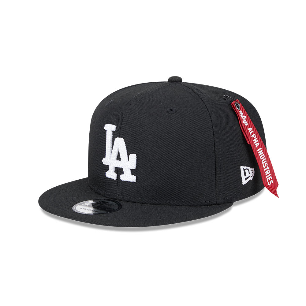 ALPHA INDUSTRIES X LOS ANGELES DODGERS BLACK 9FIFTY CAP