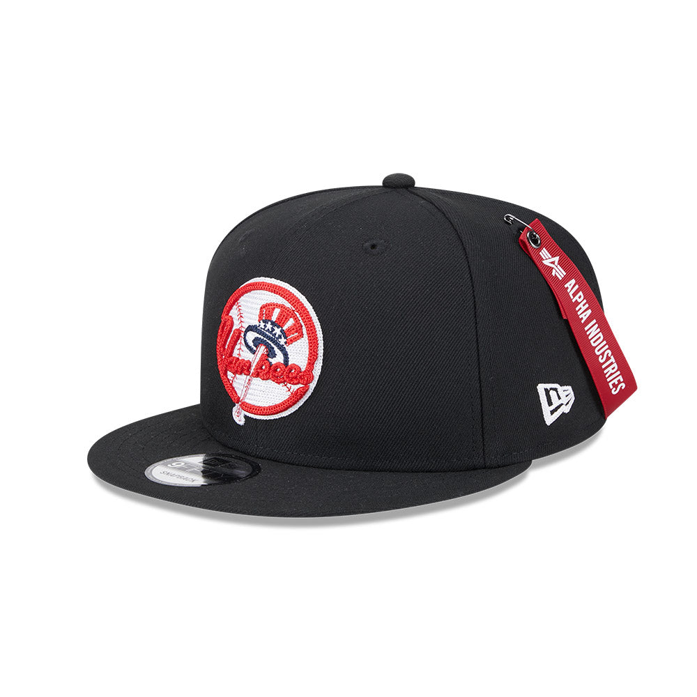 ALPHA INDUSTRIES X NEW YORK YANKEES BLACK 9FIFTY CAP