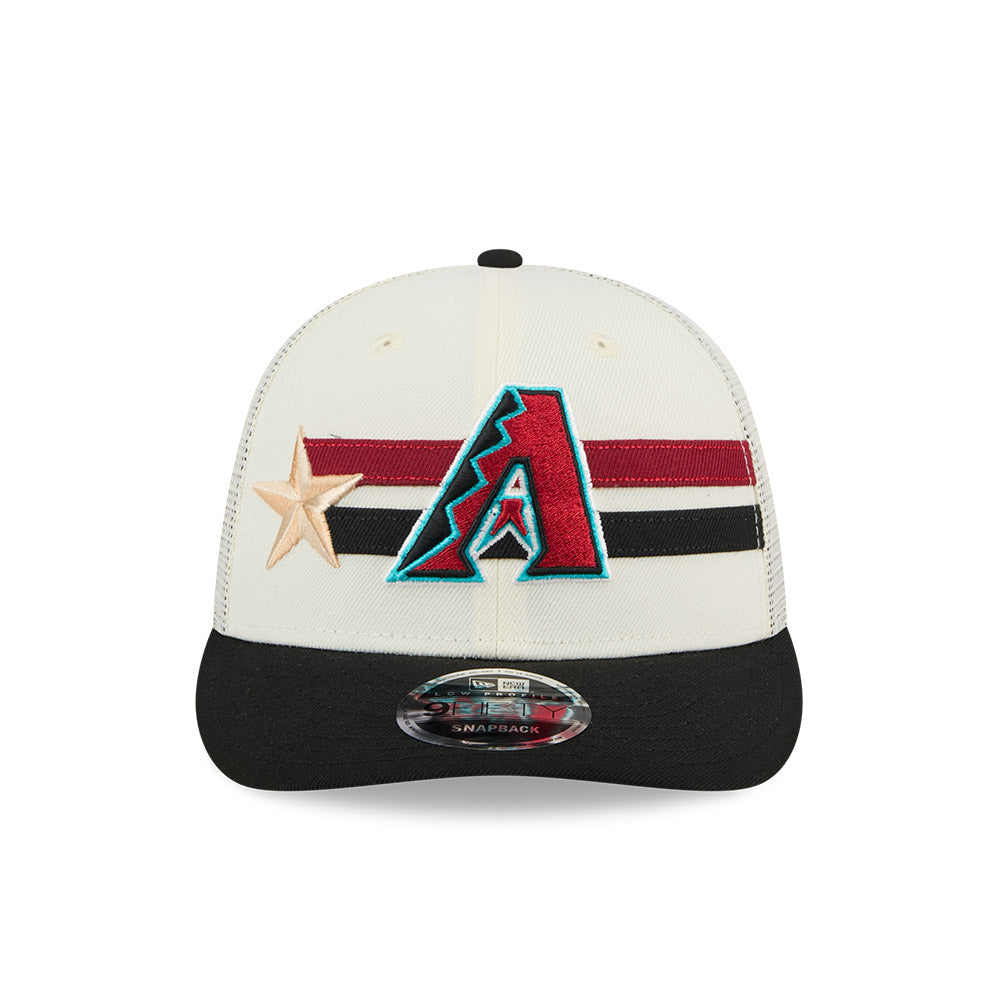 MLB ALL STAR GAME 2024 ARIZONA DIAMONDBACKS BLACK VISOR LIGHT CREAM LP 9FIFTY CAP