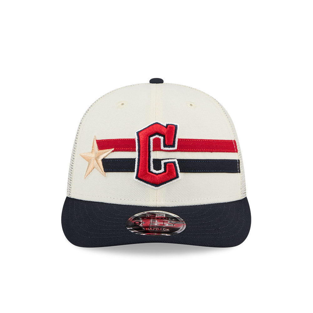 MLB ALL STAR GAME 2024 CLEVELAND GUARDIANS NAVY VISOR LIGHT CREAM LP 9FIFTY CAP