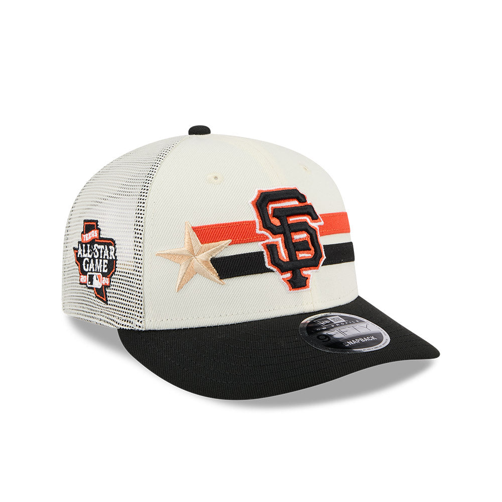 MLB ALL STAR GAME 2024 SAN FRANCISCO GIANTS BLACK VISOR LIGHT CREAM LP 9FIFTY CAP