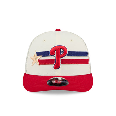 MLB ALL STAR GAME 2024 PHILADELPHIA PHILLIES RED VISOR LIGHT CREAM LP 9FIFTY CAP