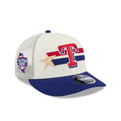MLB ALL STAR GAME 2024 TEXAS RANGERS DARK BLUE VISOR LIGHT CREAM LP 9FIFTY CAP