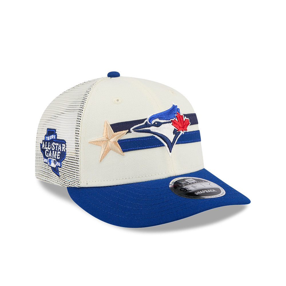 MLB ALL STAR GAME 2024 TORONTO BLUE JAYS BLUE VISOR LIGHT CREAM LP 9FIFTY CAP